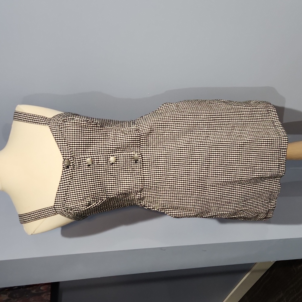 Hollister gingham sleeveless dress size large